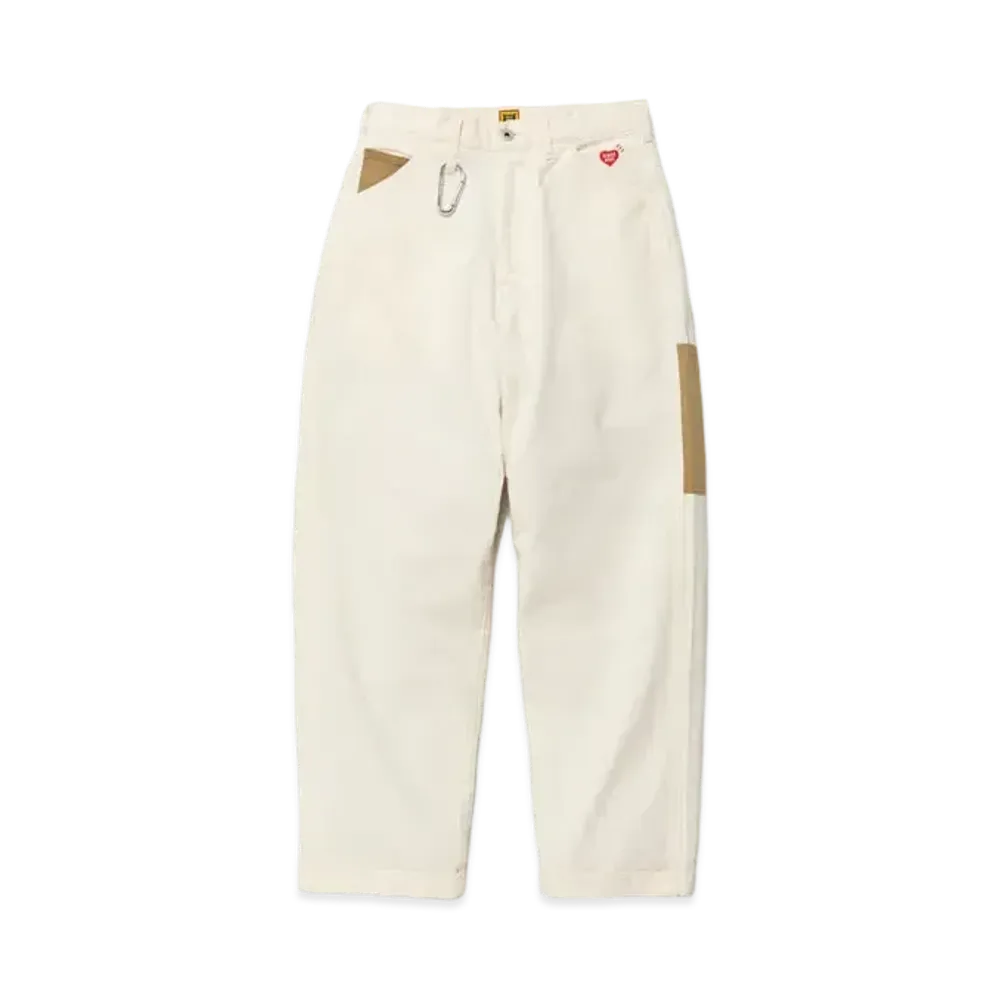 HUMAN MADE Herringbone Painter Pants "White"