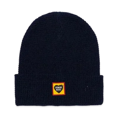 HUMAN MADE Waffle Beanie "Navy"