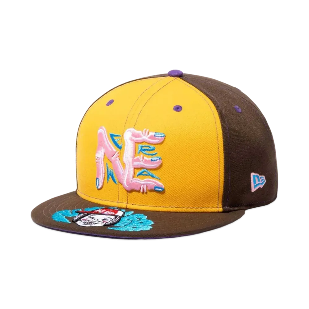 NEW ERA x Cookie! 59Fifty NE Logo "Walnut/Manila"
