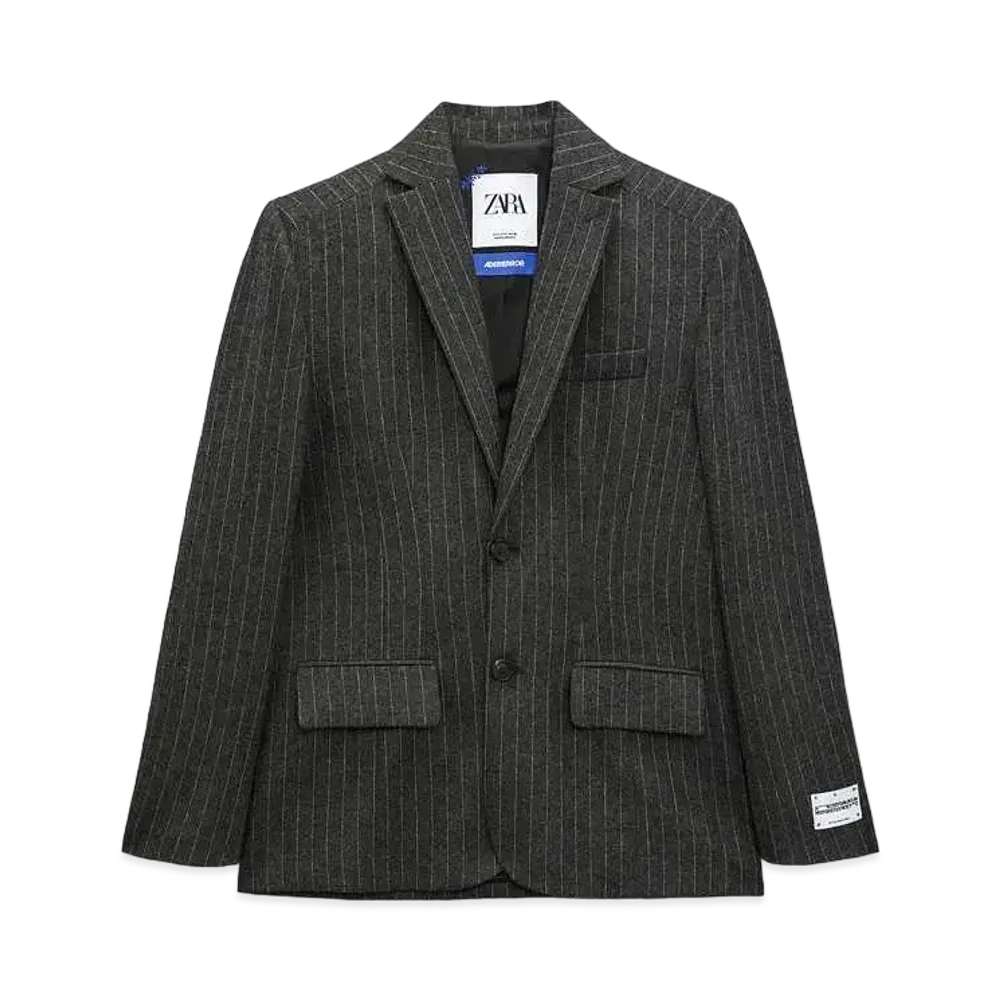 ADERERROR x ZARA Over Size Stripe Blazer "Grey"