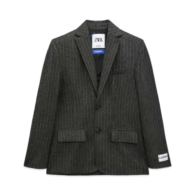 ADERERROR x ZARA Over Size Stripe Blazer "Grey"