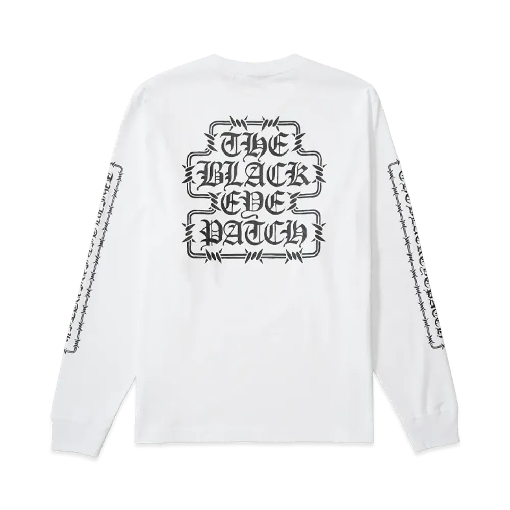 BlackEyePatch Barbed Wire OG L/S Tee "White"
