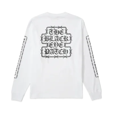 BlackEyePatch Barbed Wire OG L/S Tee "White"