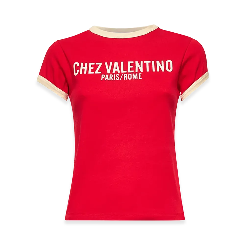 Valentino Women's Cotton T-Shirt "Red"