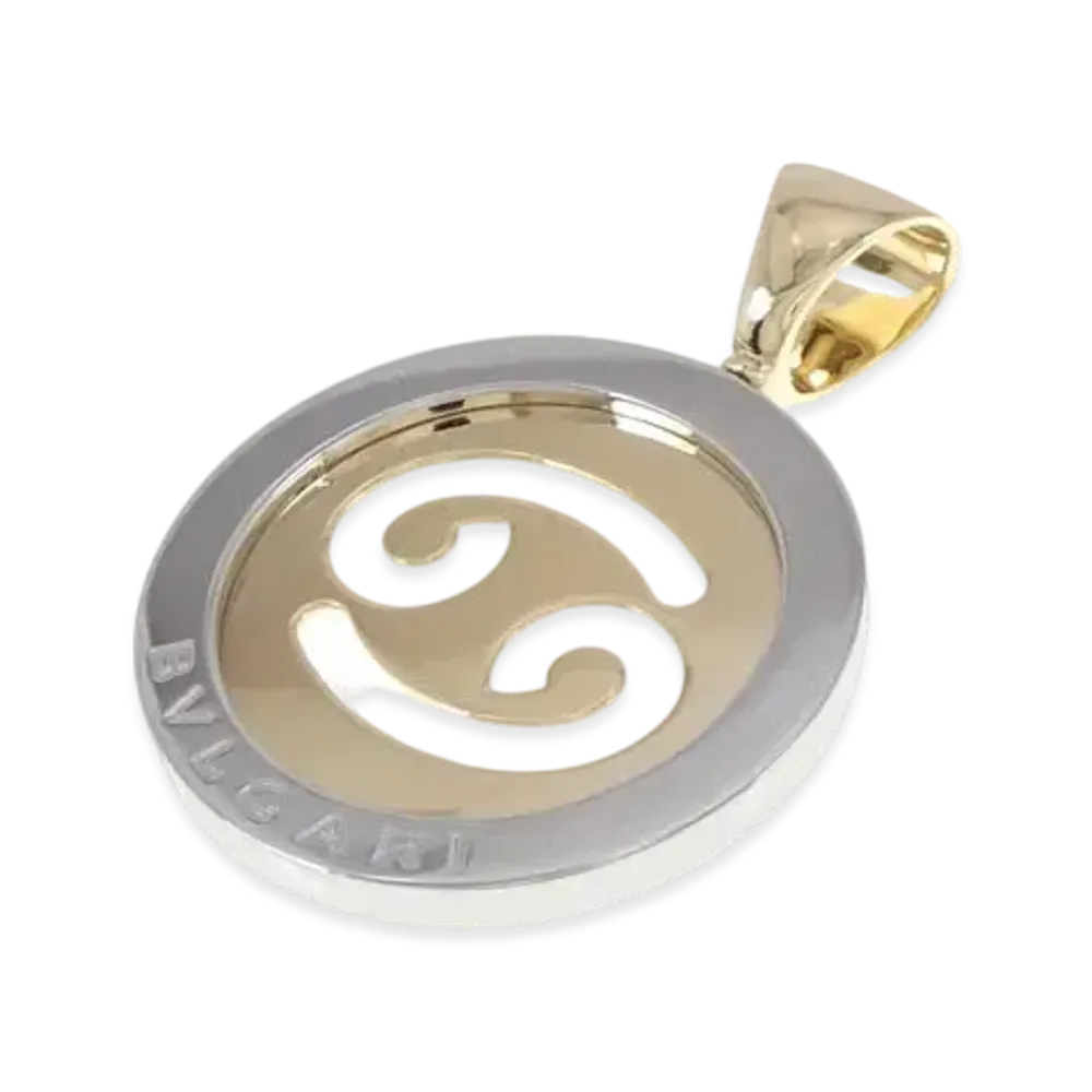 BVLGARI Tondo Cancer Pendant Top "Yellow Gold"