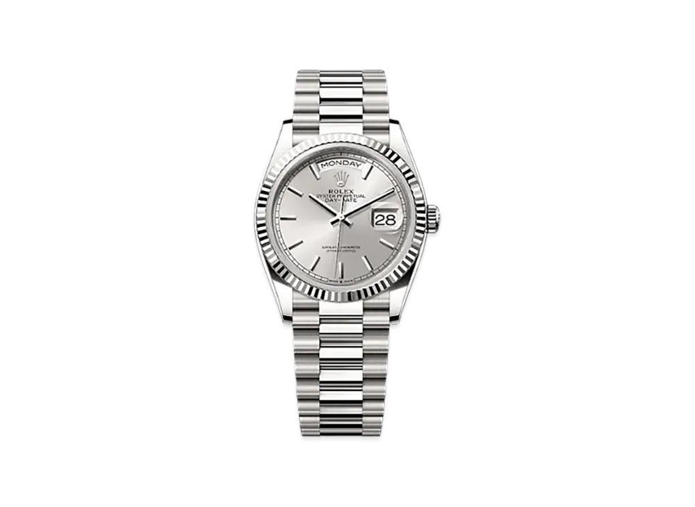 ROLEX Day-Date 36 White Gold "Grey"