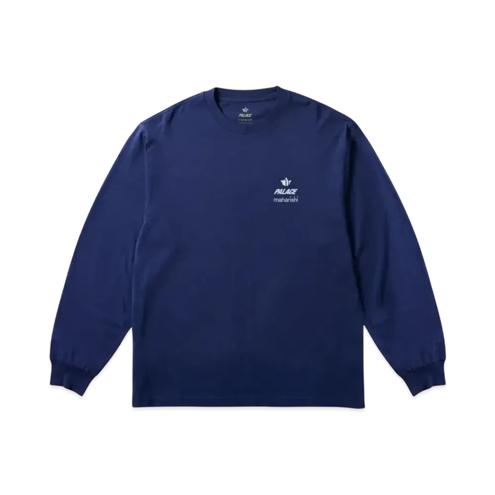 PALACE x MAHARISHI Shaolin Tag Longsleeve "Blue"