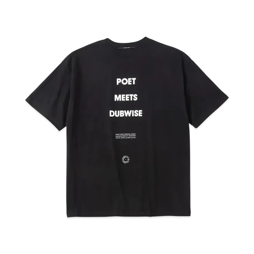 POET MEETS DUBWISE PMD Logo Heavy Weight Drop Shoulder T-Shirt "Black"