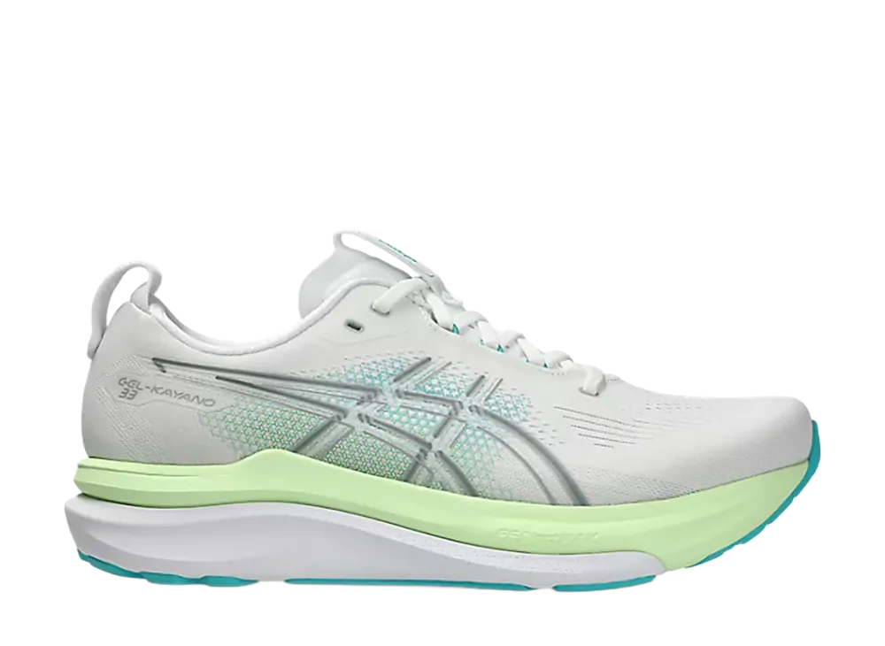 Asics Gel-Kayano 33 Extra Wide "White/Energy Aqua"