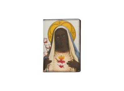 DENIM TEARS Black Mary Passport Holder "Multi"