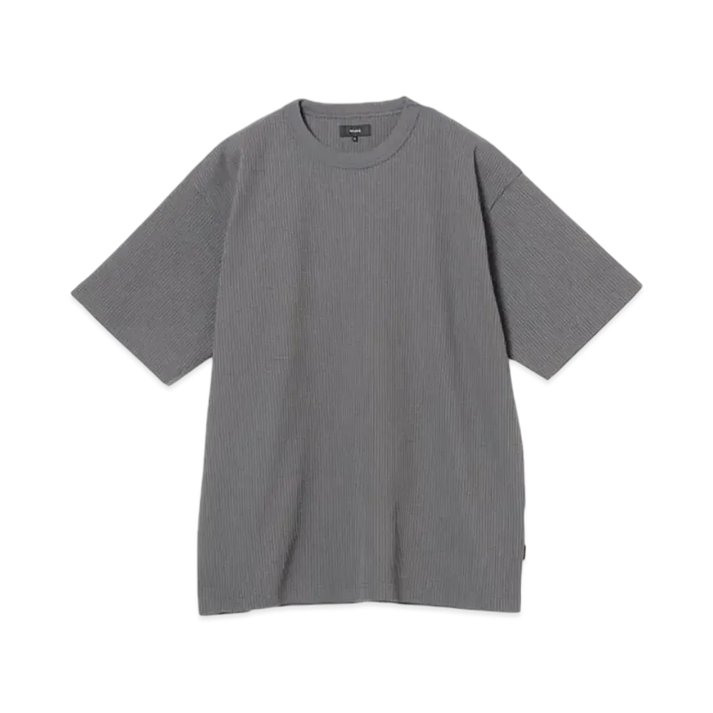 BEAMS Waffle Tee "ChacoalGray"