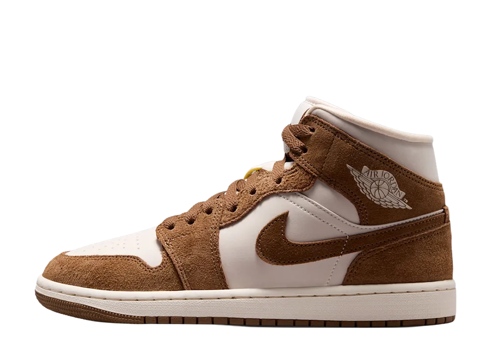 Nike Women's Air Jordan 1 Mid "Light British Tan/Chalk"