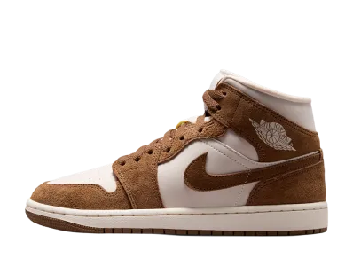 Nike Women's Air Jordan 1 Mid "Light British Tan/Chalk"