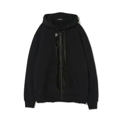 UNDERCOVER Cotton Sweat Zip Up Hoodie "Black"