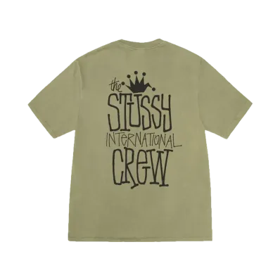 Stussy Crown International Tee Pigment Dyed "Olive"