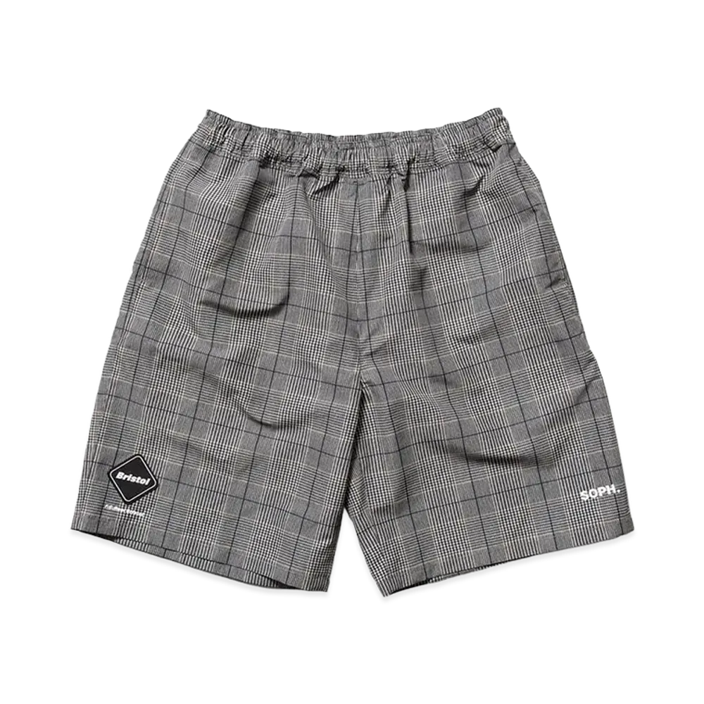 F.C.Real Bristol for Kids Plaid Practice Shorts "Gray"