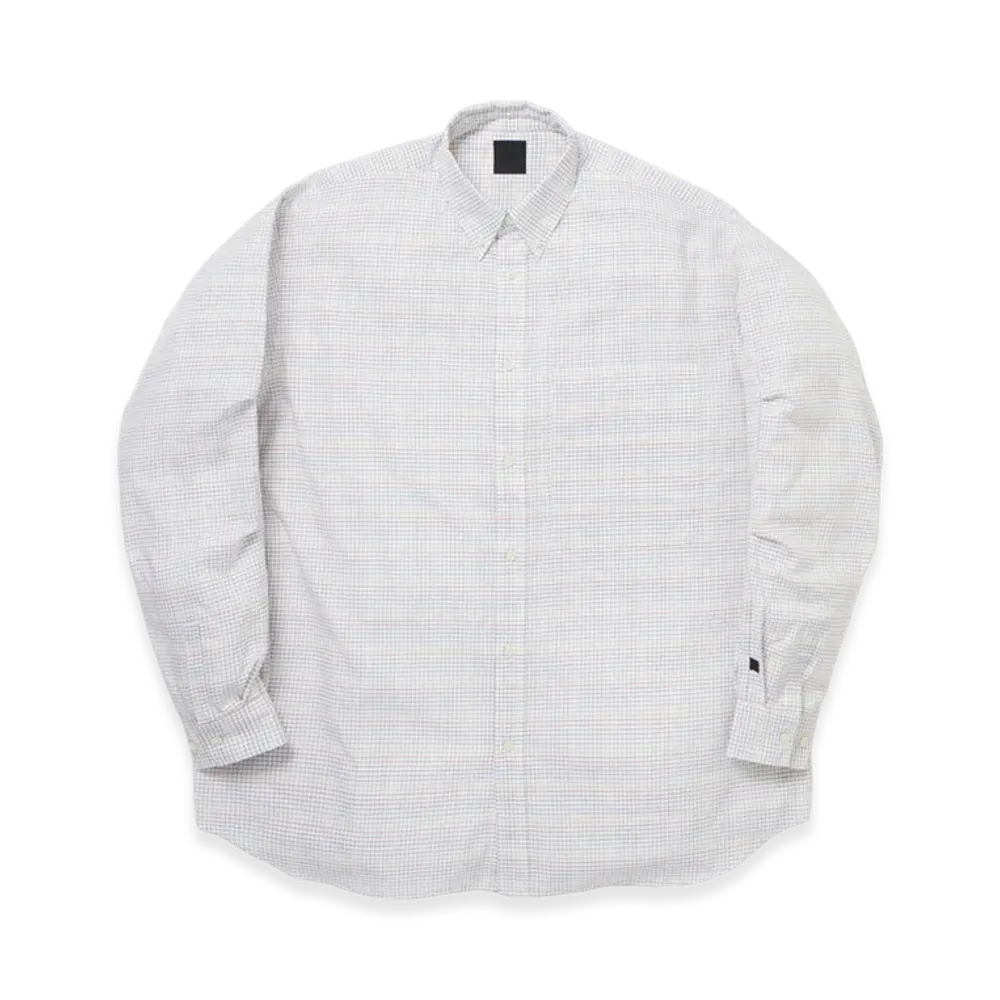DAIWA PIER39 W's Tech Button Down Shirt L/S Tattersall "Off White"