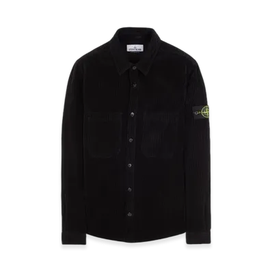 Stone Island 11311 11 Corduroy 400 TC Overshirt - 23FW "Black"