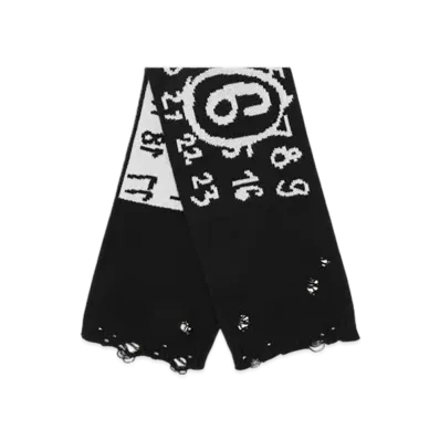 MM6 Maison Margiela Numeric Scarf "Black"