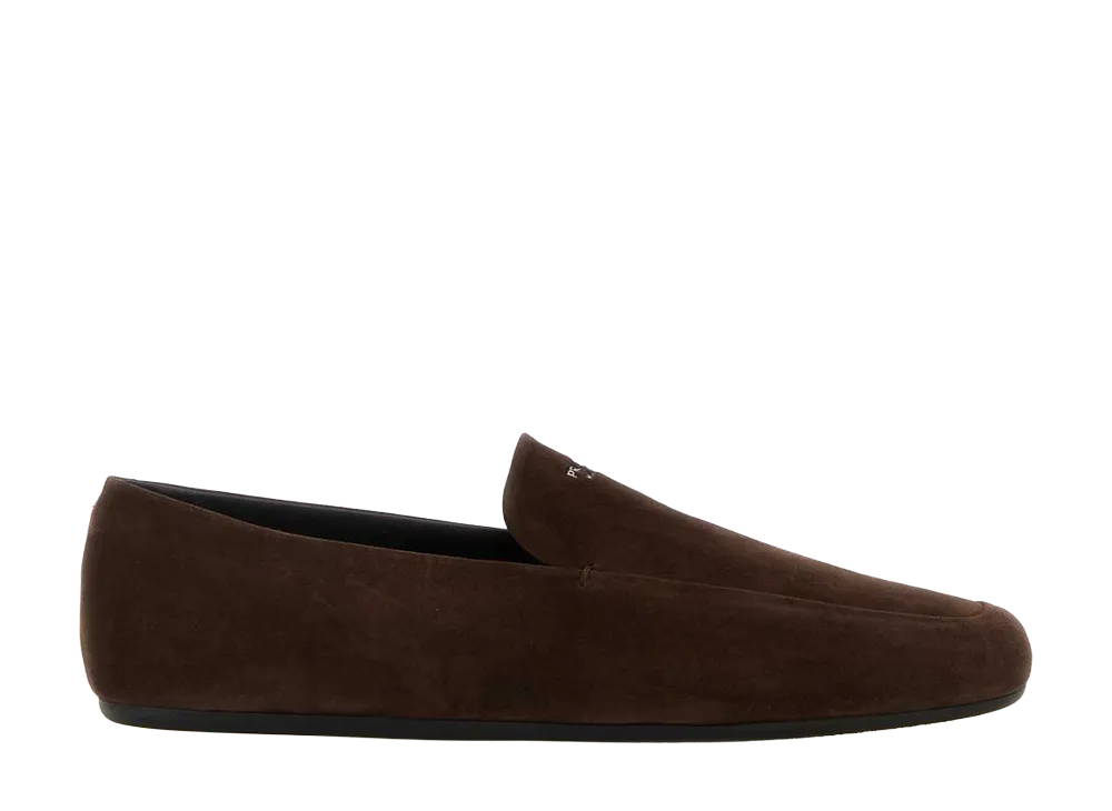 PRADA Suede Loafers "Brown"