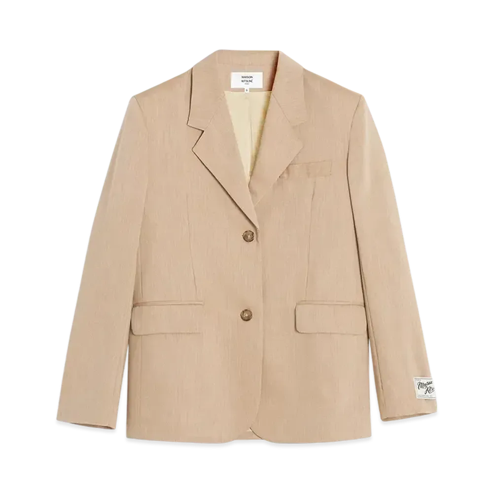 Maison Kitsune Tailored Jacket "Sandlewood"
