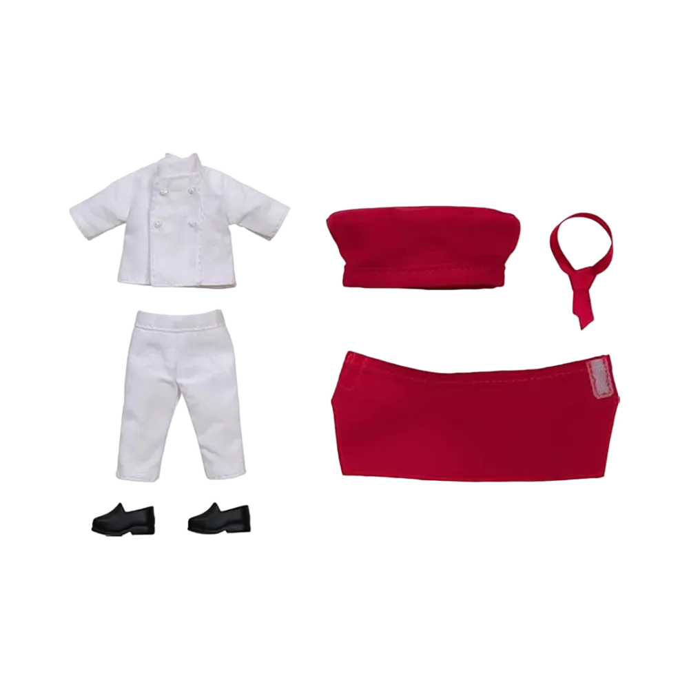 Good Smile Company "Nendoroid Doll" -Nendoroid Doll- Work Outfit Set: Pastry Chef (Red)