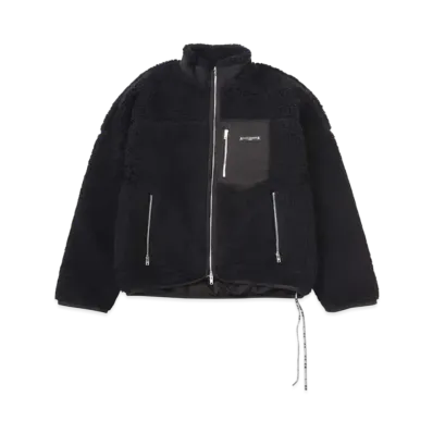 mastermind WORLD O. Sherpa Cashmere Z U Jacket "Black"