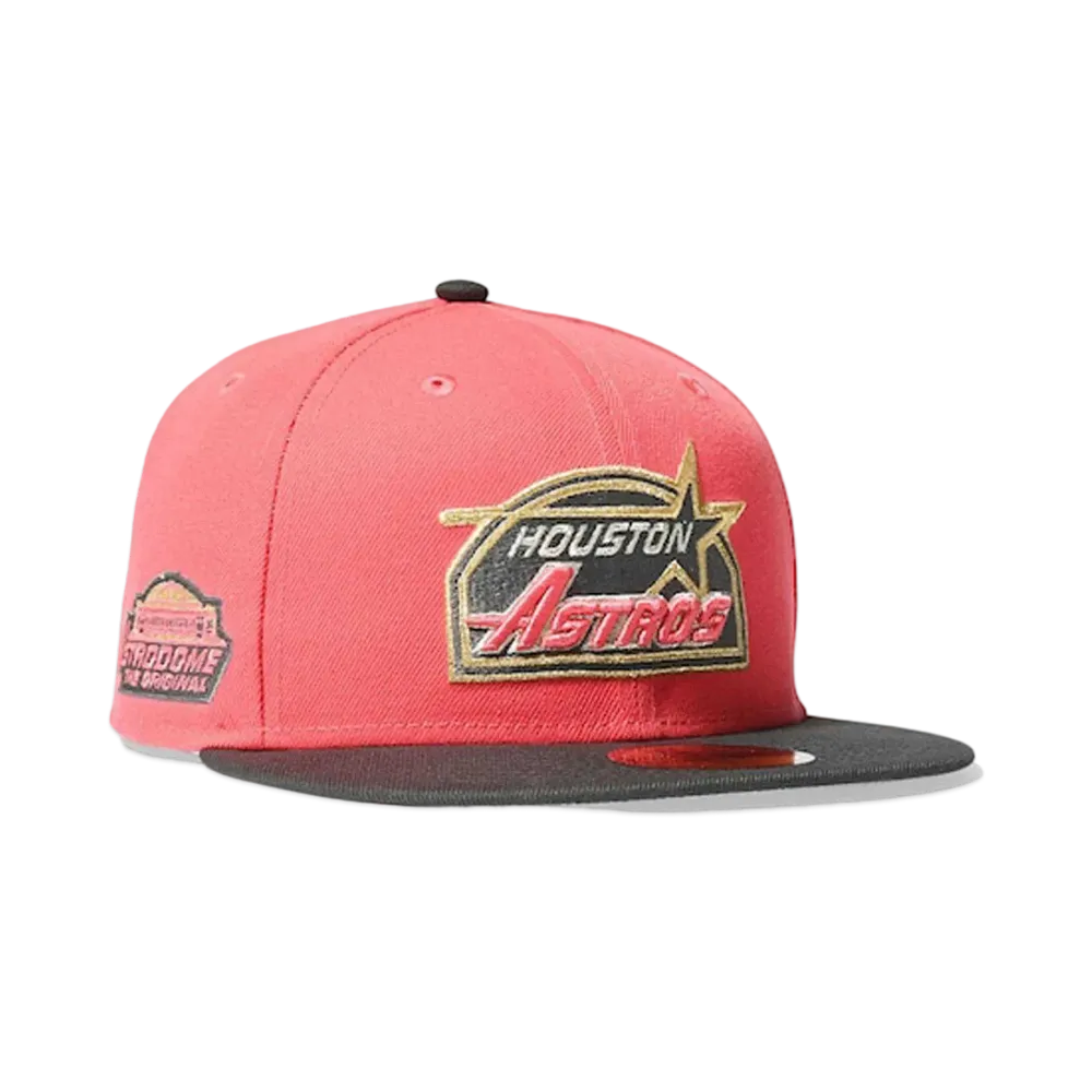 NEW ERA x HOME GAME Houston Astros 59Fifty CO Astro Dome "Coral/Dark Gray"