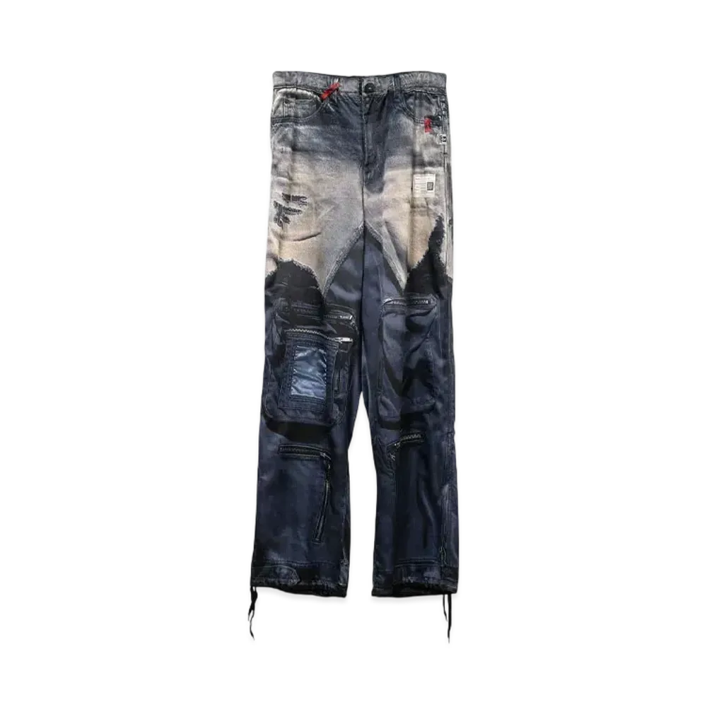 Maison MIHARA YASUHIRO x TALKING ABOUT THE ABSTRACTION Trompe-l'oeil Archive Printed Pants "Khaki"