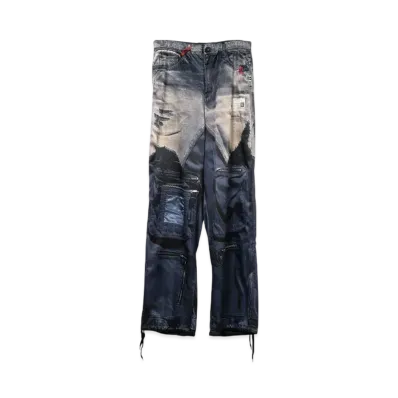 Maison MIHARA YASUHIRO x TALKING ABOUT THE ABSTRACTION Trompe-l'oeil Archive Printed Pants "Khaki"