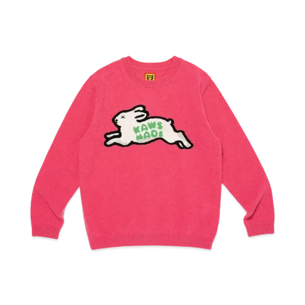 HUMAN MADE x KAWS Made Knit Sweater Kids "Pink"