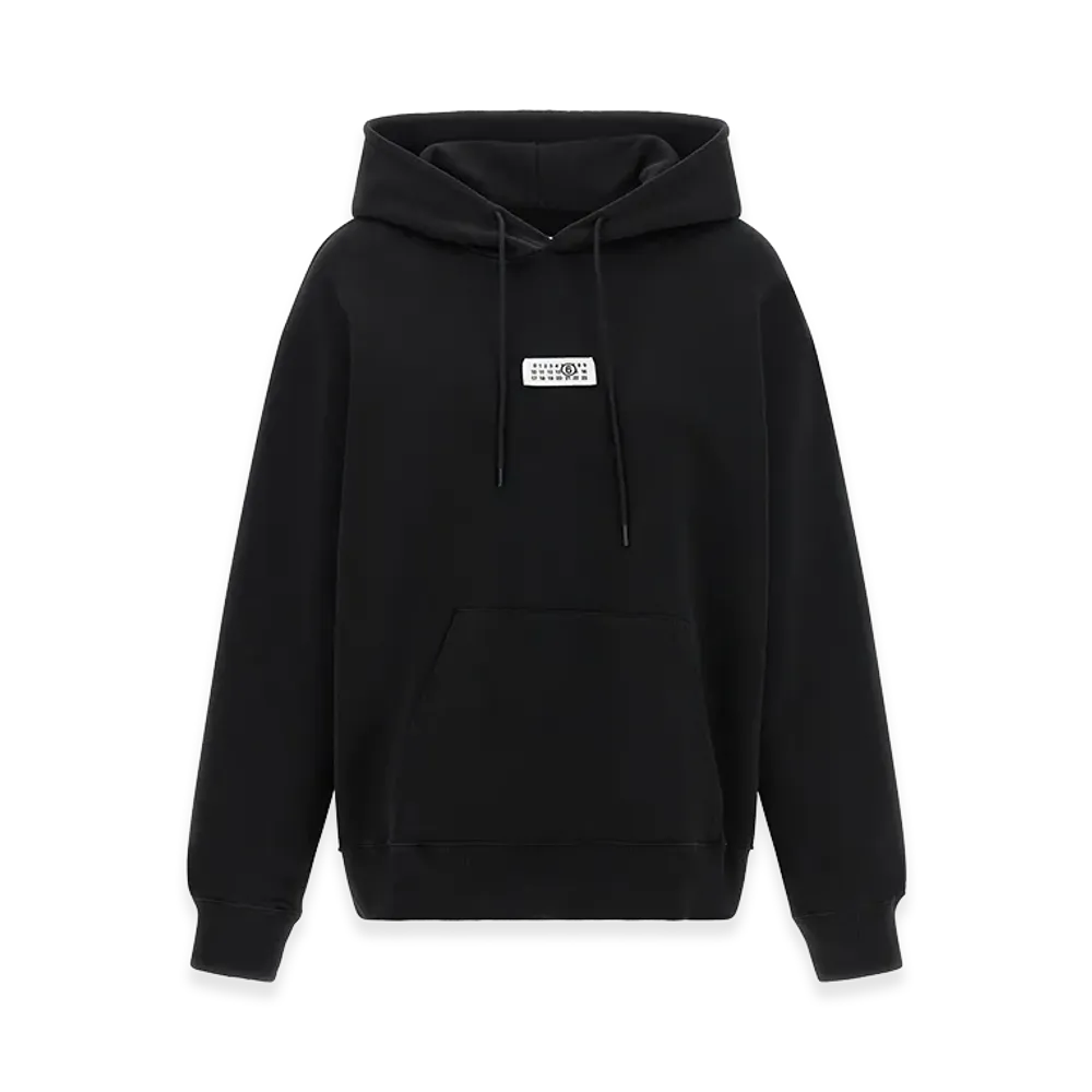 MM6 Maison Margiela Women's Numeric Signature MM6 Hoodie "Black"