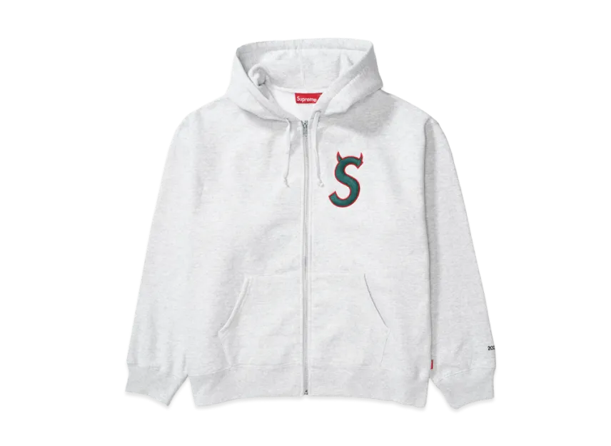 Supreme Devil S Logo Zip Up Hooded Sweatshirt Supreme Devil S Logo Zip Up Hooded Sweatshirt