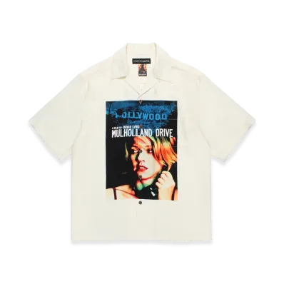 WACKO MARIA Mulholland Drive / 50's Open Collar Shirt "White"
