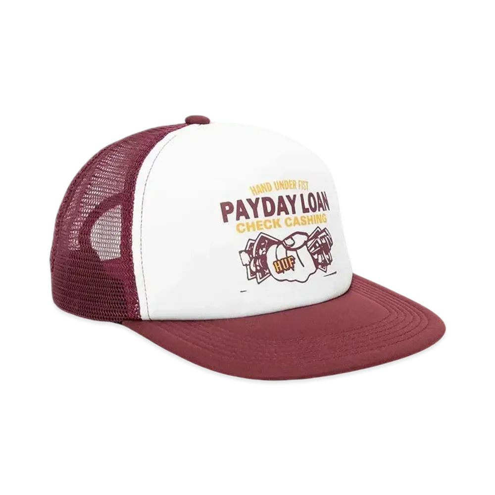 HUF Pay Day Trucker Hat "Raisin"