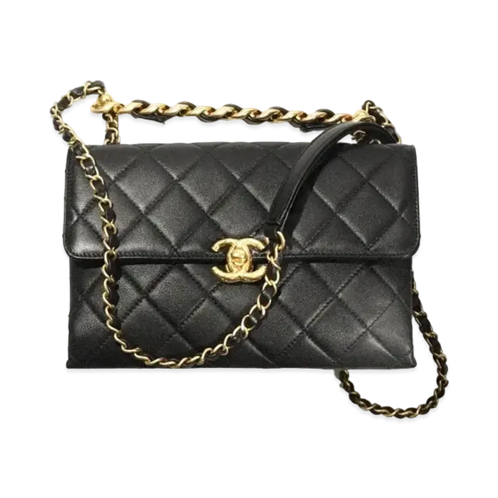 CHANEL Small Flap Bag Calfskin "Black"