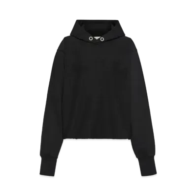 Maison Margiela Women's Firm Fleece Hoodie "Black"