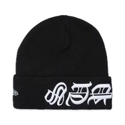 Supreme New Era Blackletter Beanie "Black"