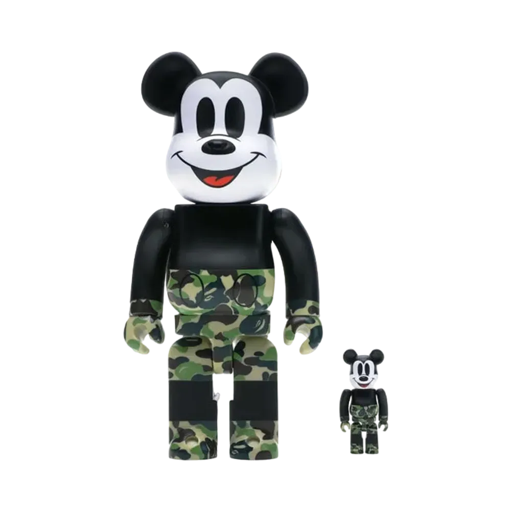Bearbrick BAPE Mickey Mouse 100% & 400%
