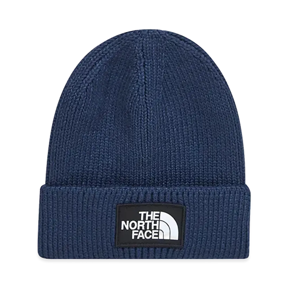 The North Face Kids TNF Logo Box Cuffed Beanie "Blue"