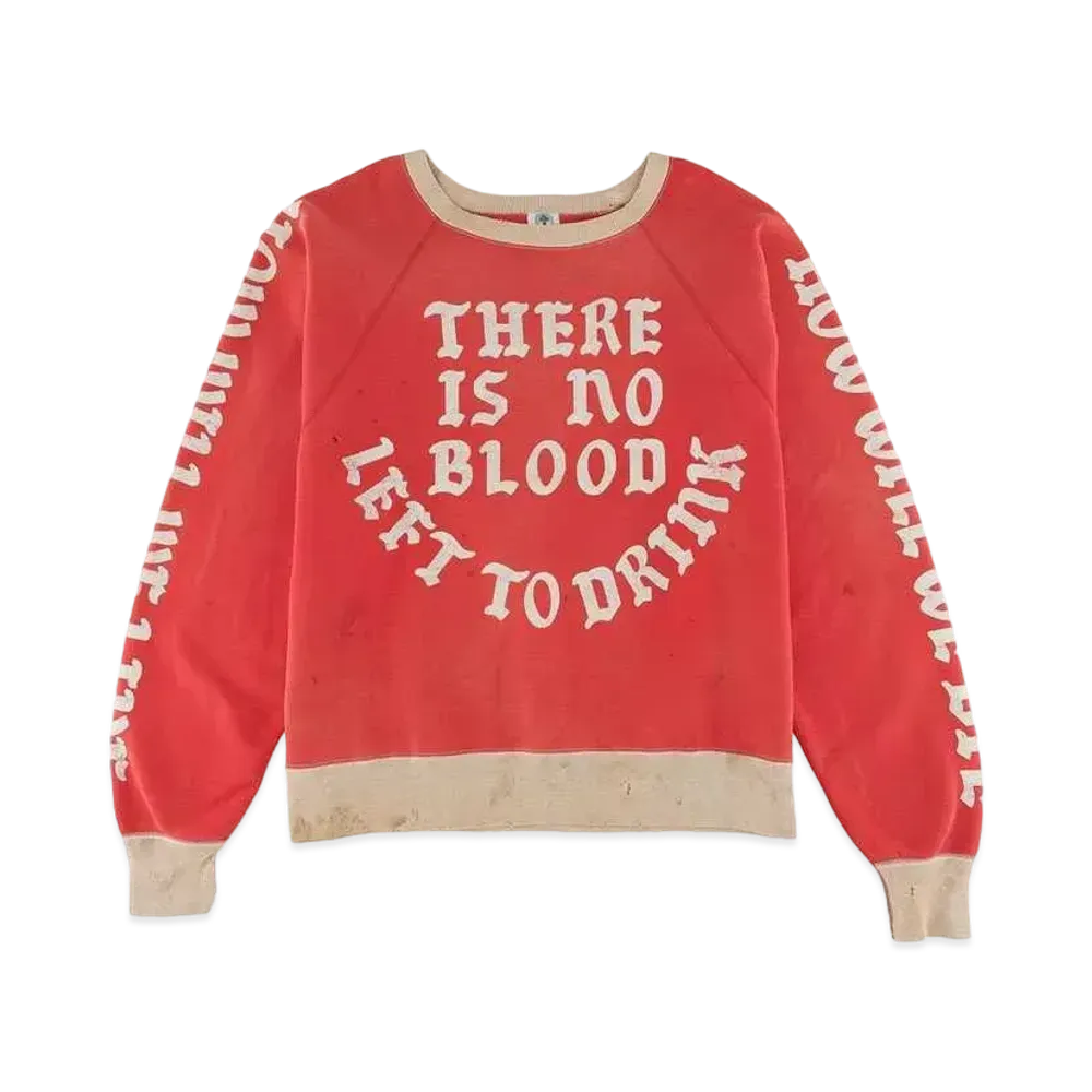 SAINT Mxxxxxx RGLN SWEAT SHIRT FELT "Red"
