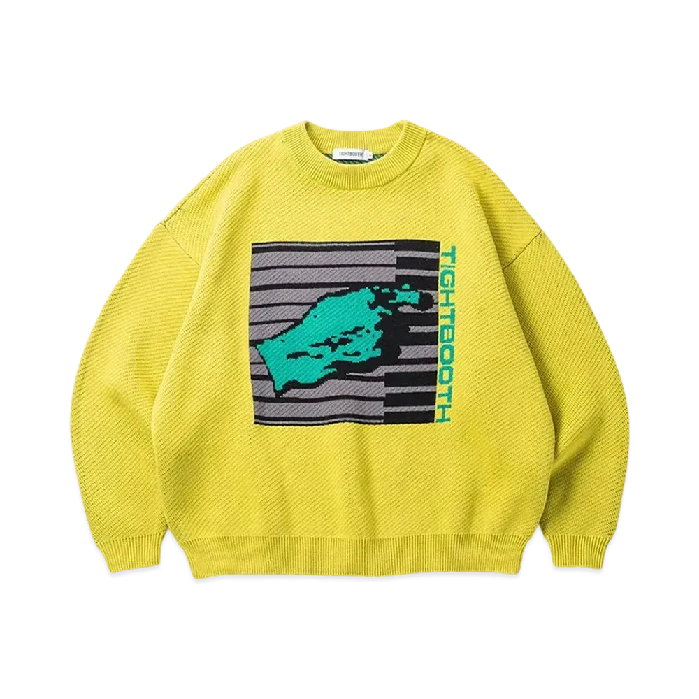 TIGHTBOOTH Keyboard Knit Sweater "Neon"