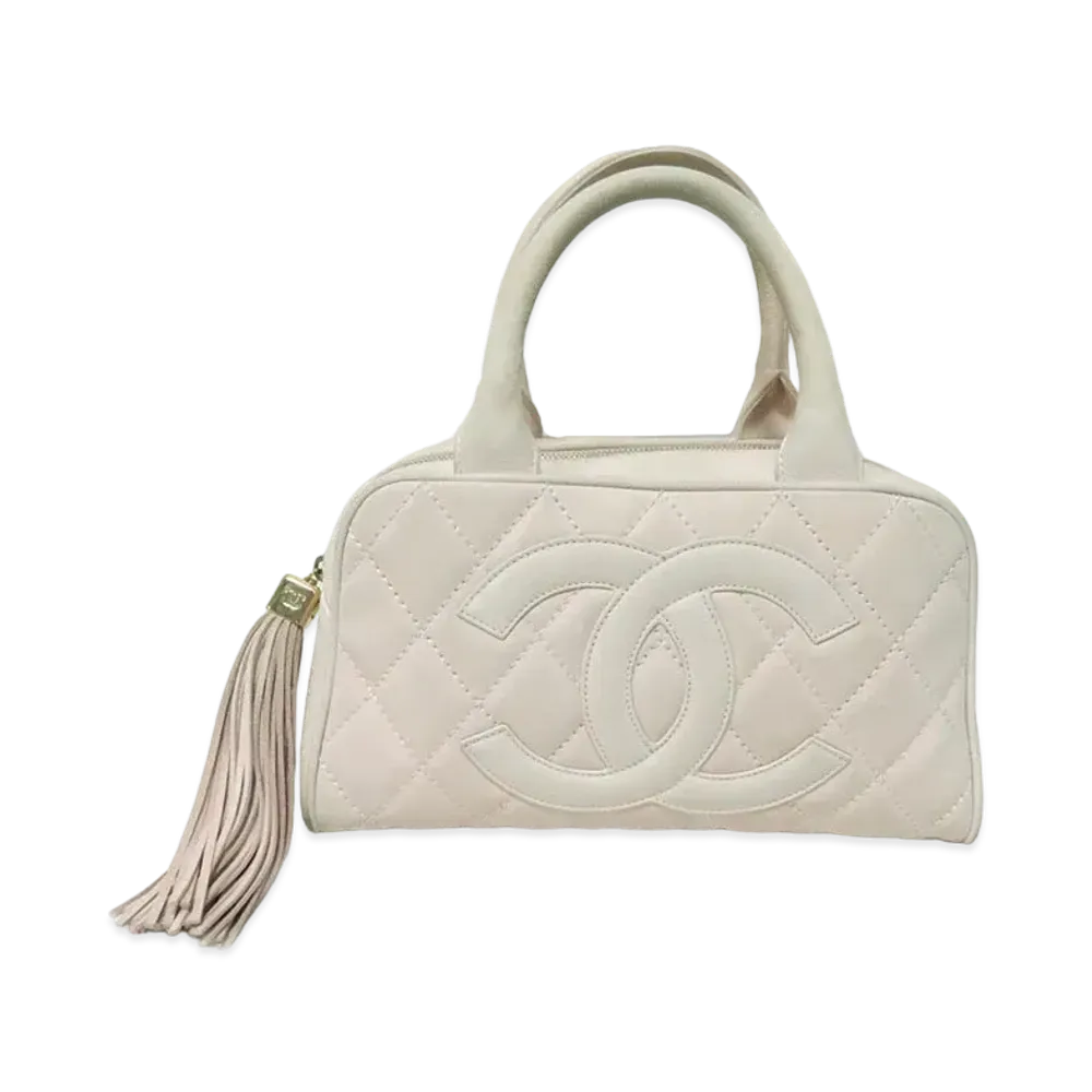 CHANEL Matelasse Mini Bostonbag Caviar skin "Pink"