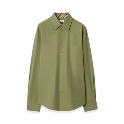 Burberry Slim Fit Cotton Shirt "Wreath"
