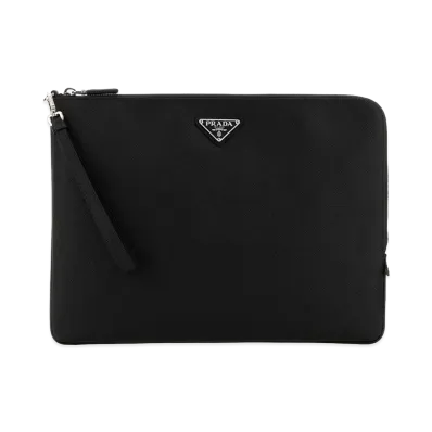 PRADA Leather Clutch "Black"
