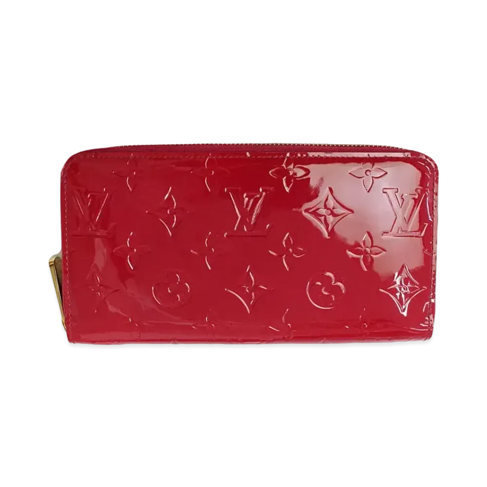 Louis Vuitton Vernis Zippy Wallet "Red"