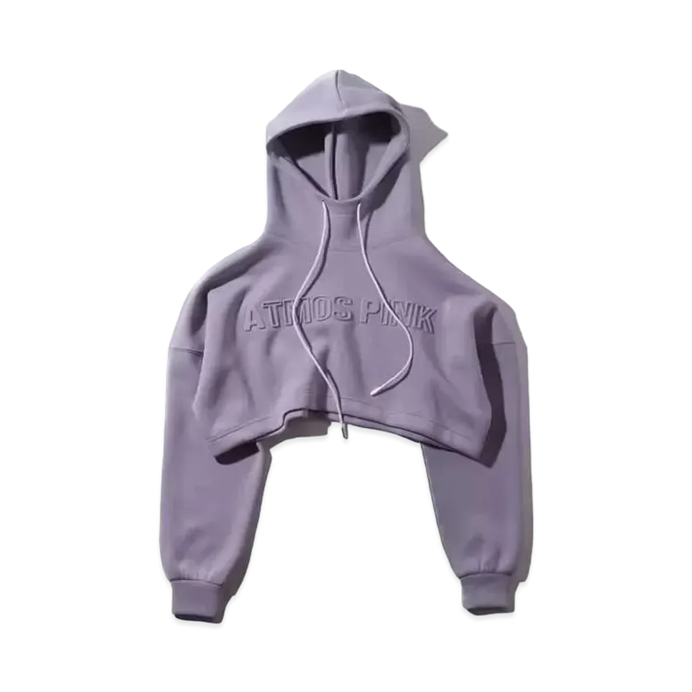 atmos pink Embossed Hoodie "Purple"