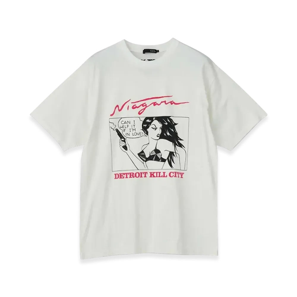 HYSTERIC GLAMOUR Niagara Detroit Kill City T-Shirt "White"