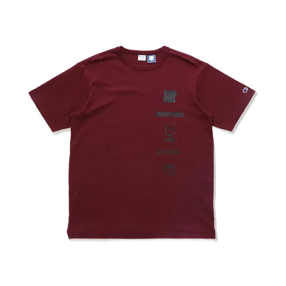 UNDEFEATED CHAMPION LOGO ARCHIVES S/S TEE - C8-T324 "Burgundy"
