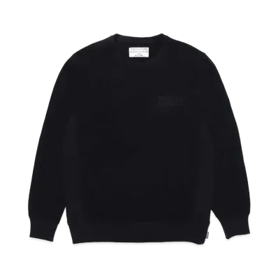 WACKO MARIA GP-C0001-BLANKLINE-BOB-NICETIME- / HEAVY WEIGHT CREW NECK SWEAT SHIRT"Black"